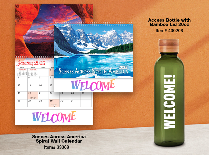 Customer Loyalty Items like Drinkware and Calendars