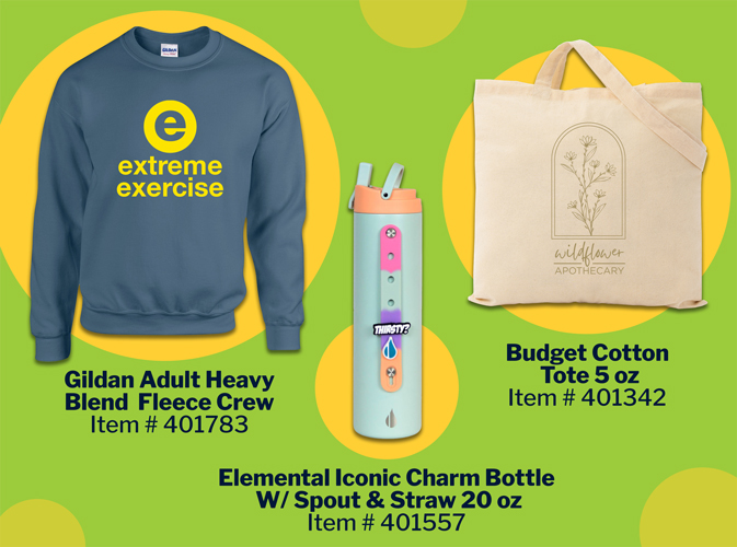 Using promotional apparel, bags, and drinkware as corporate event swag
