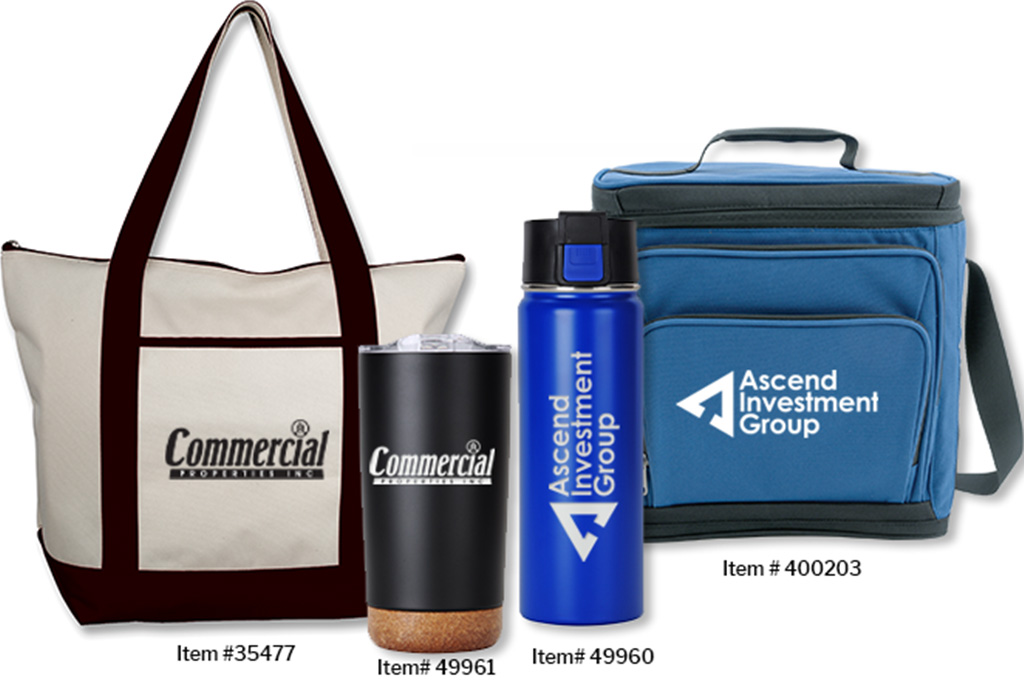 Custom Bags and Drinkware
