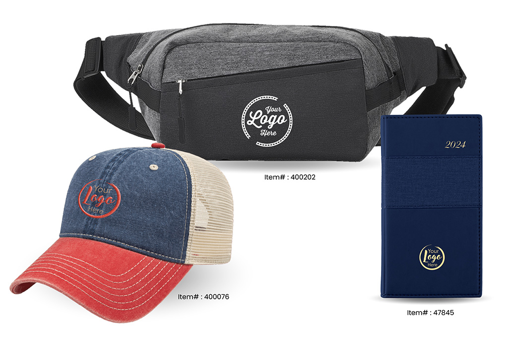 Custom Bags, Calendars and Hats