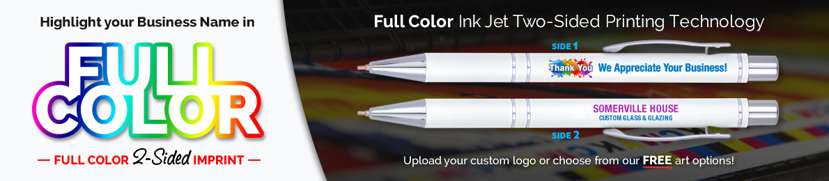 put your full color logo on pens
